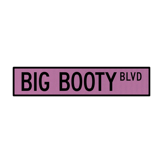 Big Booty BLVD Streetsign