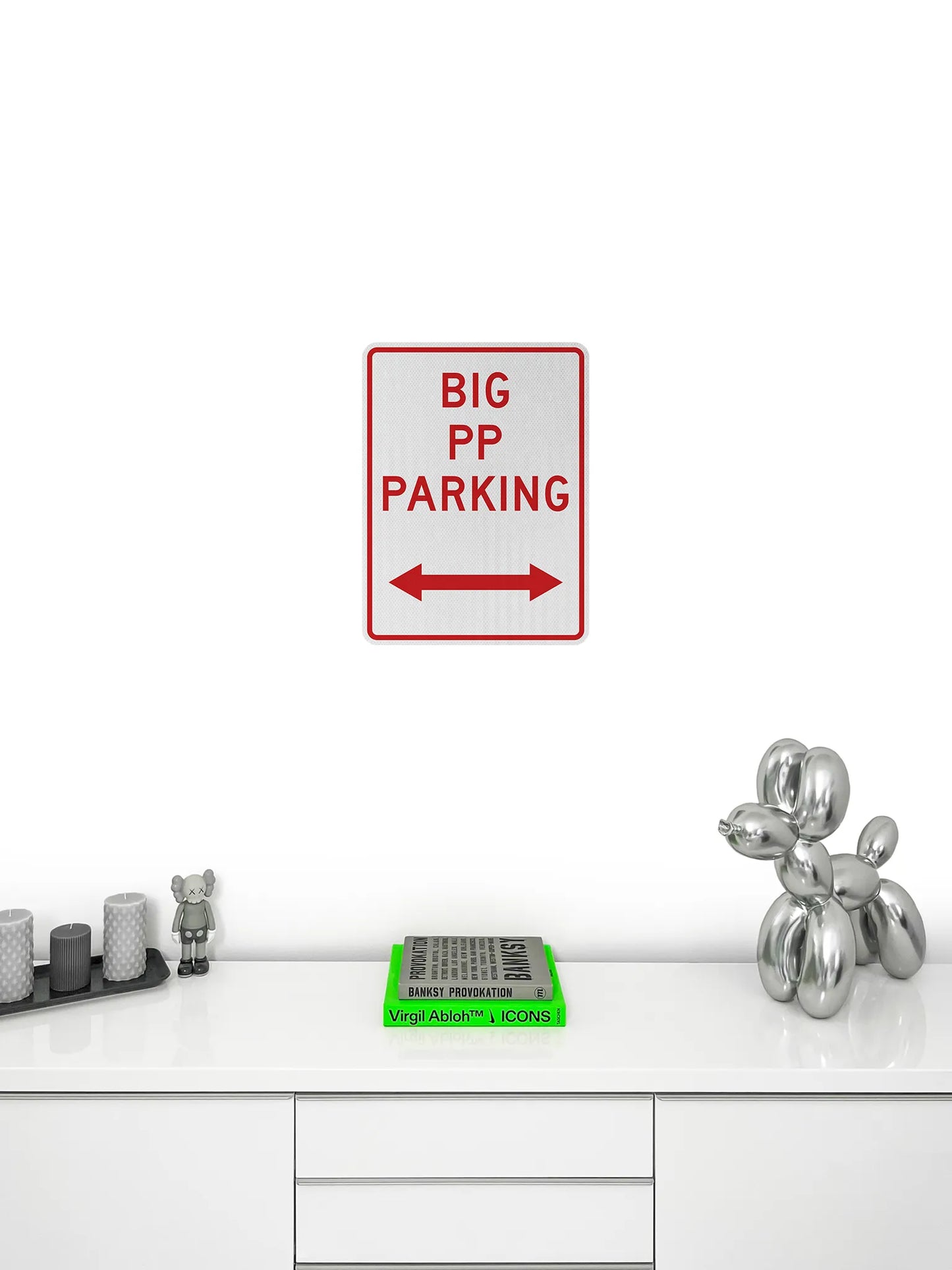 Big PP Parking Streetsign