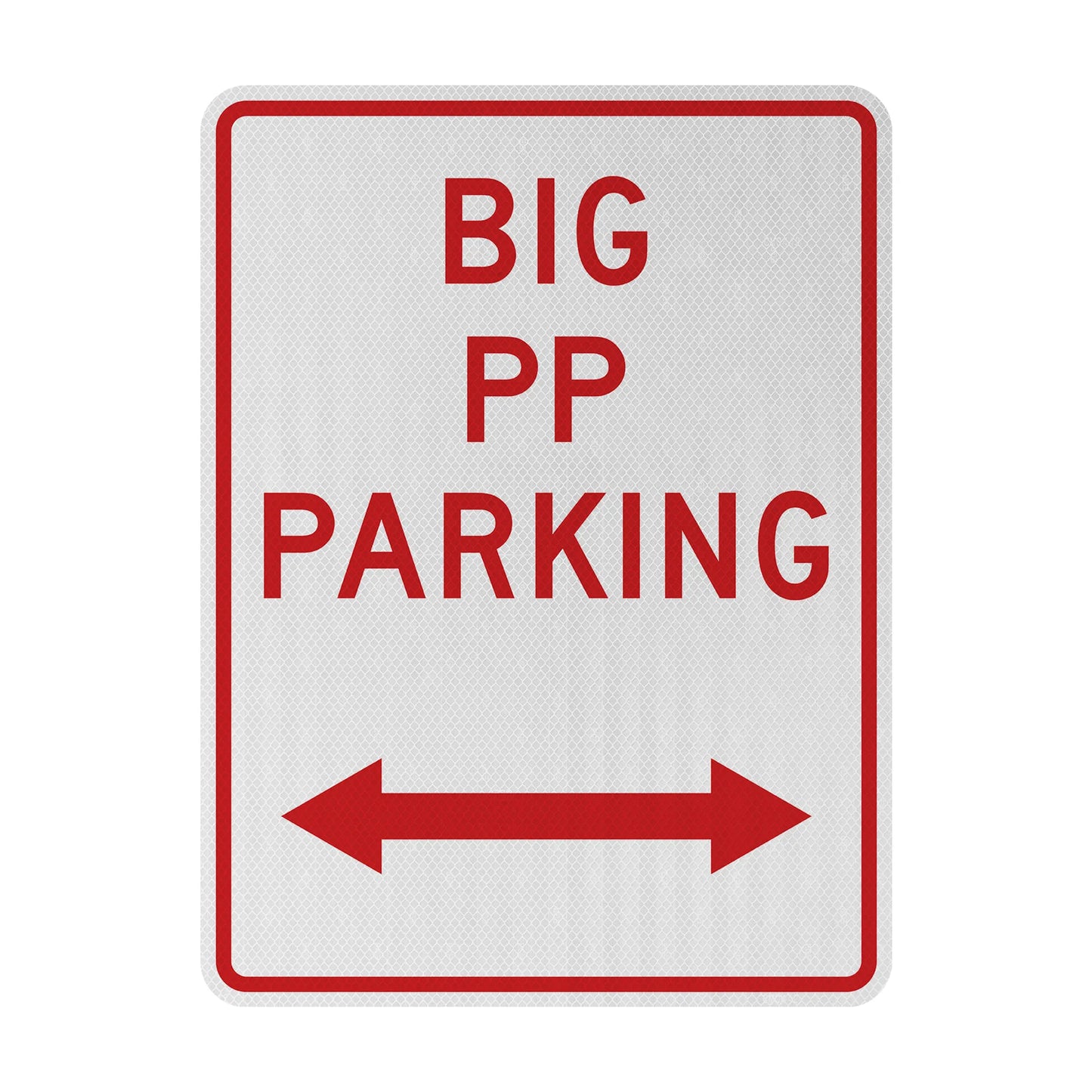 Big PP Parking Streetsign