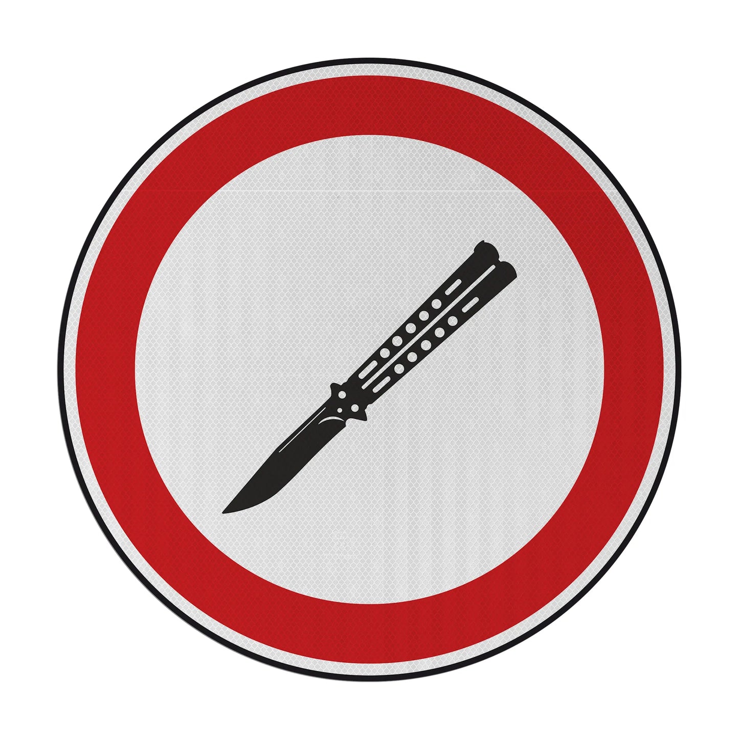 Butterfly Knife Streetsign