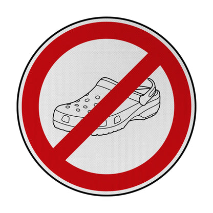 No Croc Streetsign