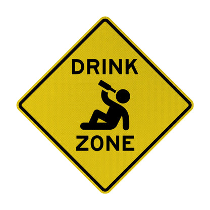 Drink Zone Streetsign