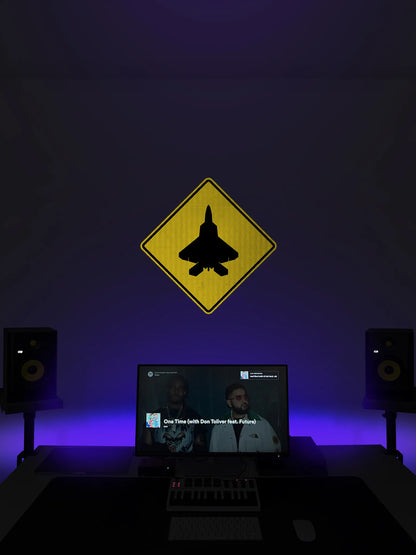 F22 Raptor Streetsign