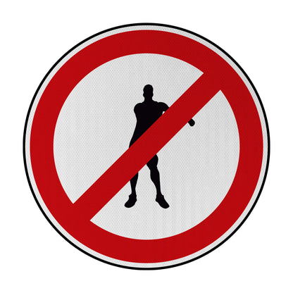 No Floss-Dance Streetsign