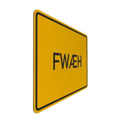 FWÆH Streetsign