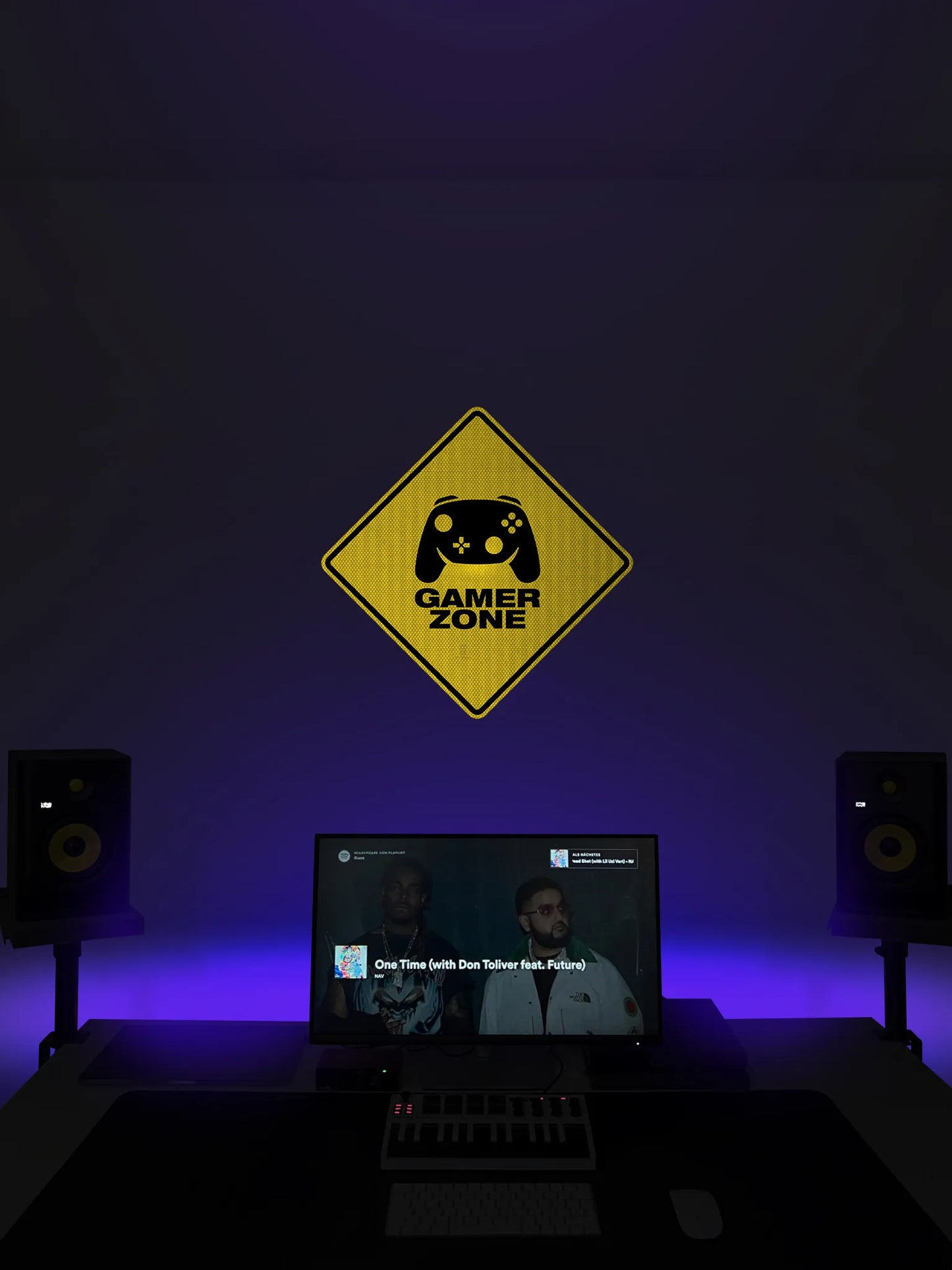 Gamer Zone (X) Streetsign