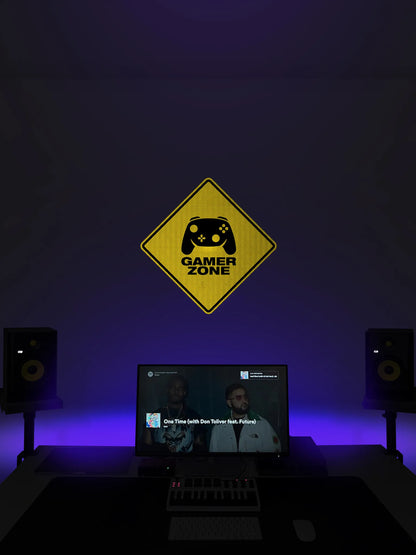 Gamer Zone (X) Streetsign