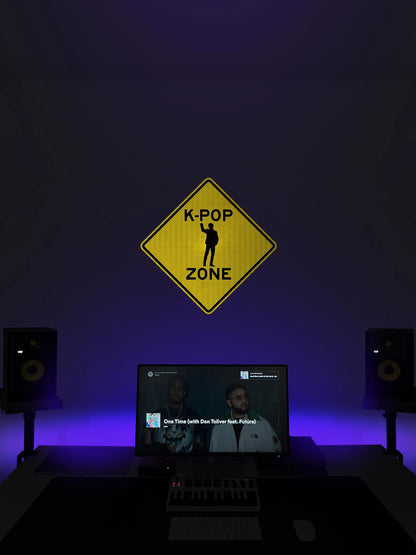 K-Pop Zone Streetsign