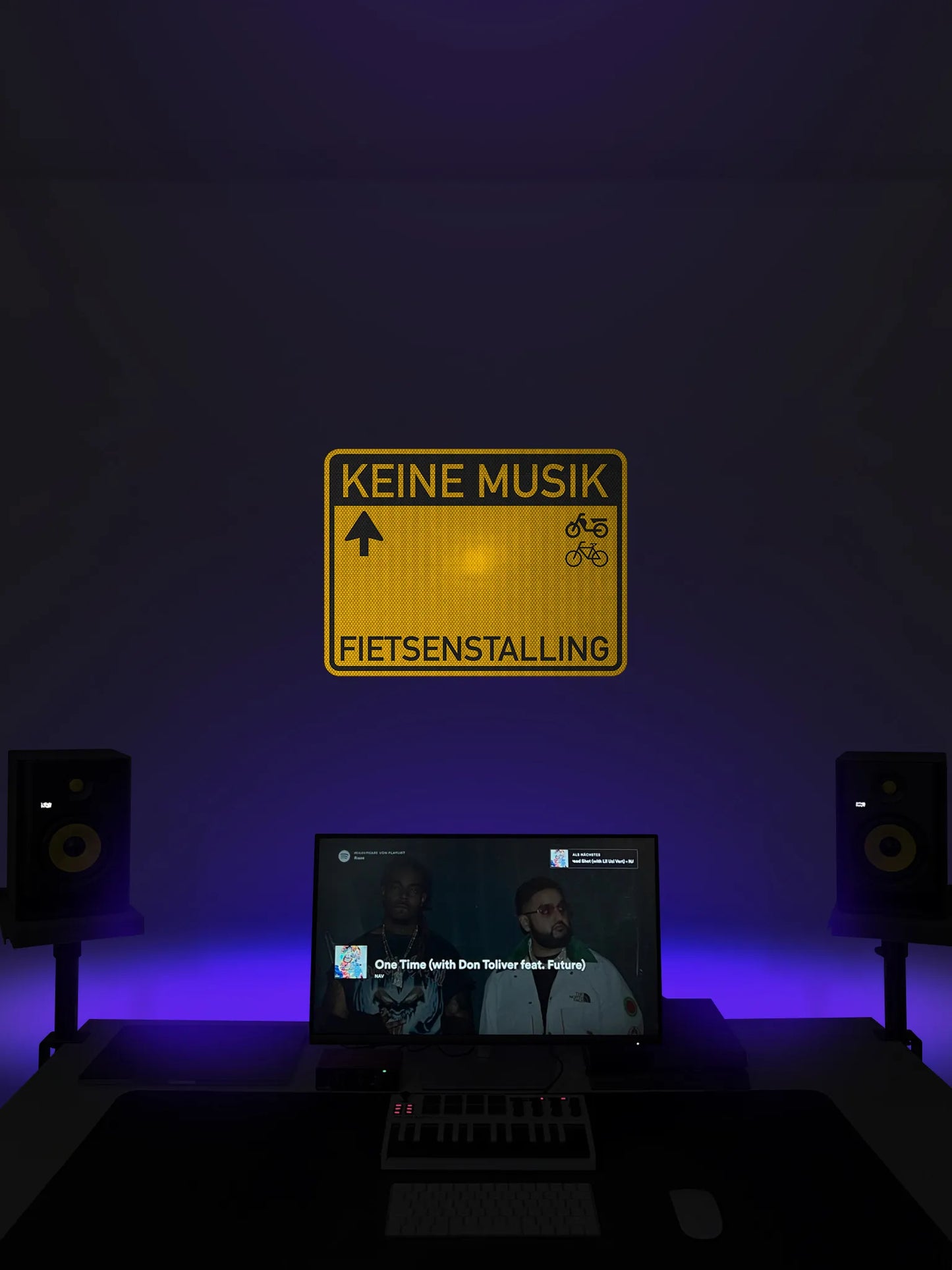 Keine Musik Streetsign