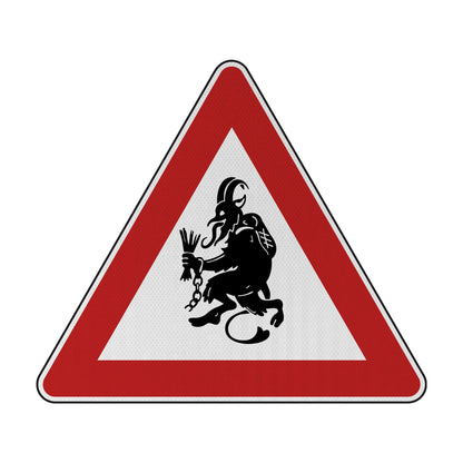 Krampus Streetsign