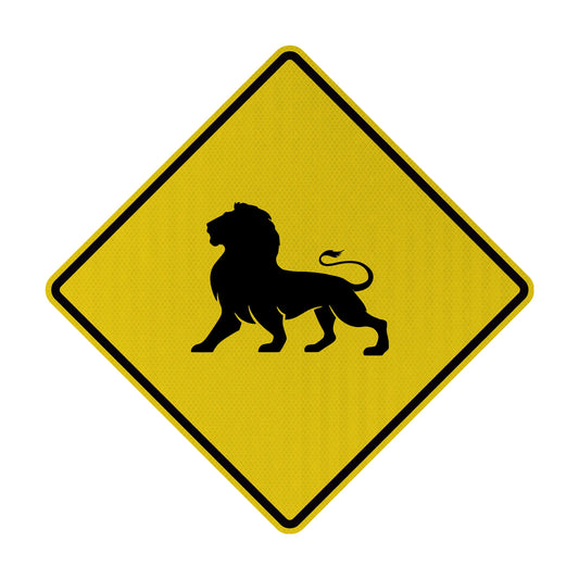 Löwe Streetsign