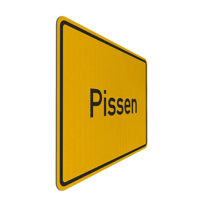 Pissen Streetsign