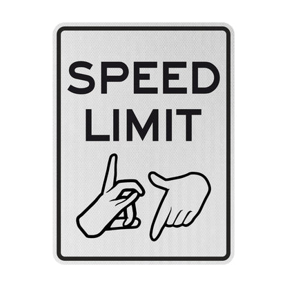 SPEED LIMIT 187 Streetsign