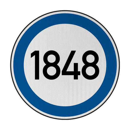 Tempolimit 1848 (VFL) Streetsign