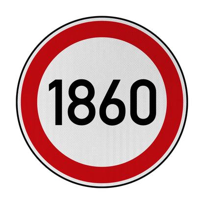 Tempolimit 1860 Streetsign