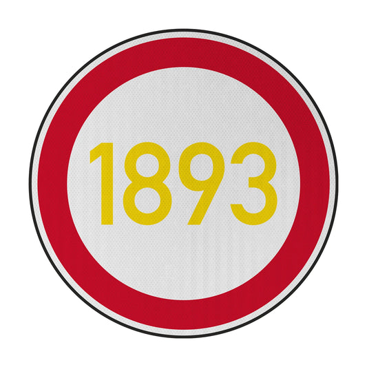 Tempolimit 1893 (VFB) Streetsign