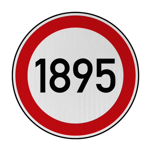 Tempolimit 1895 Streetsign