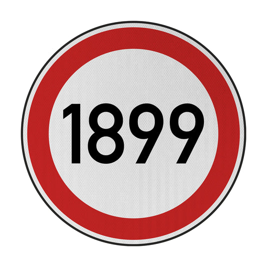 Tempolimit 1899 (Eintracht) Streetsign