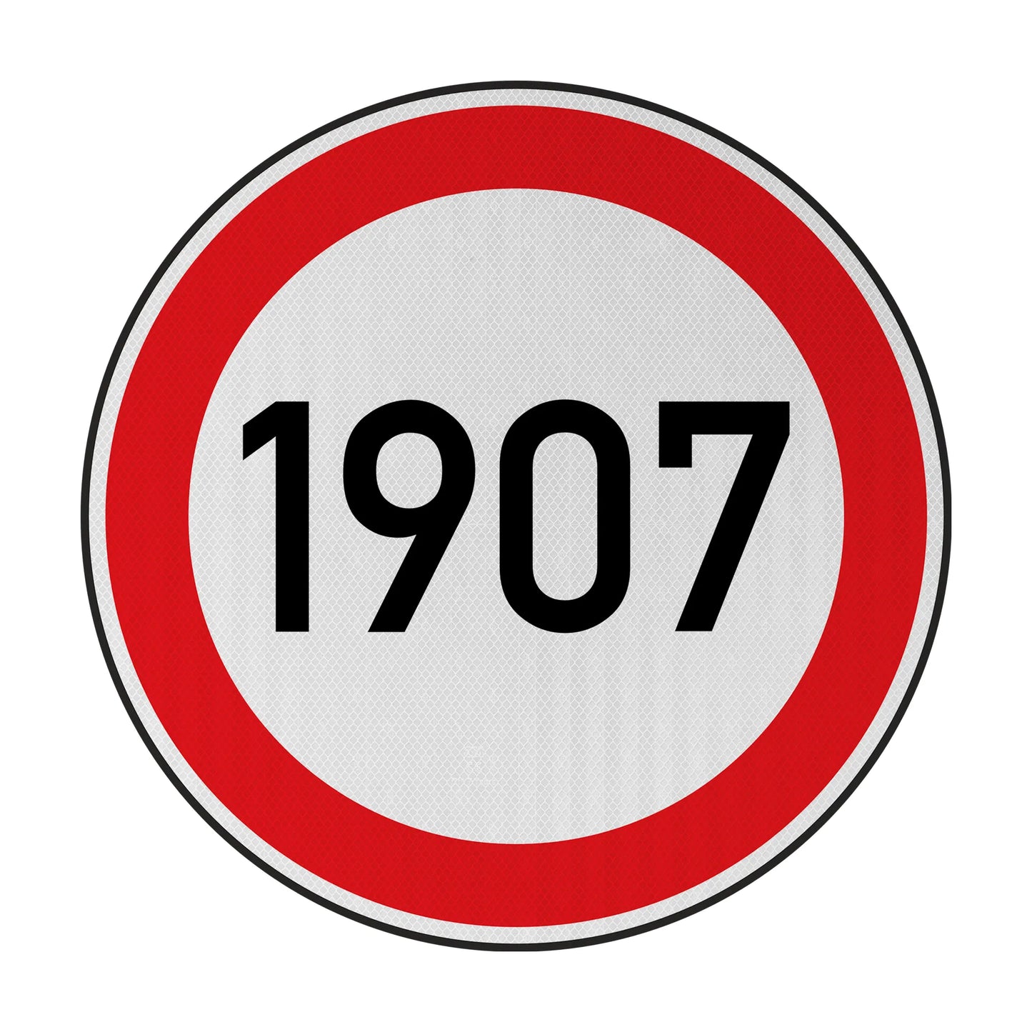 Tempolimit 1907 (RWE) Streetsign