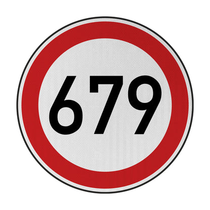 Tempolimit 679 Streetsign