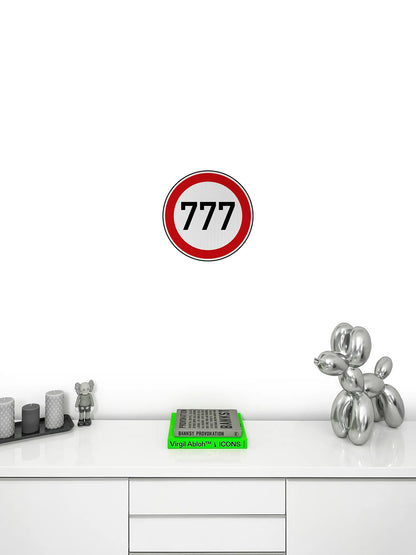 Tempolimit 777 Streetsign