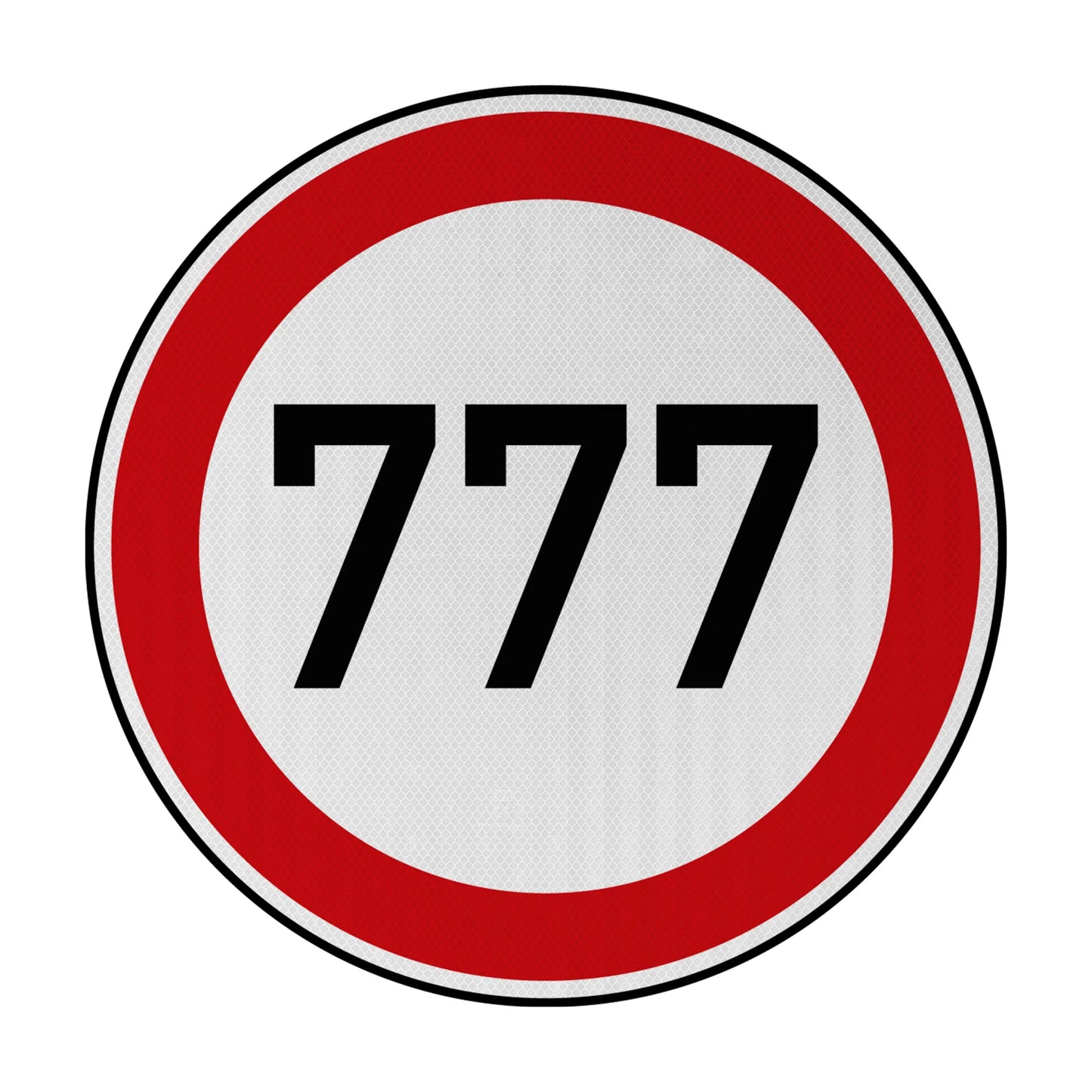 Tempolimit 777 Streetsign