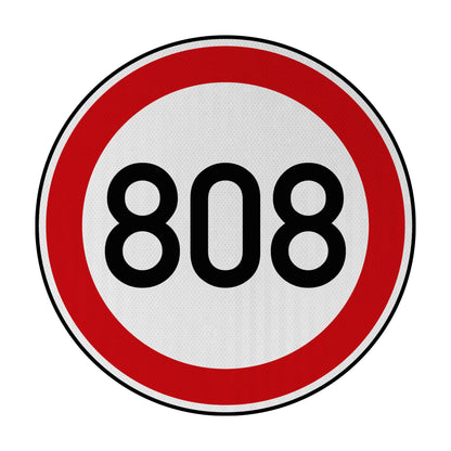 Tempolimit 808 Streetsign