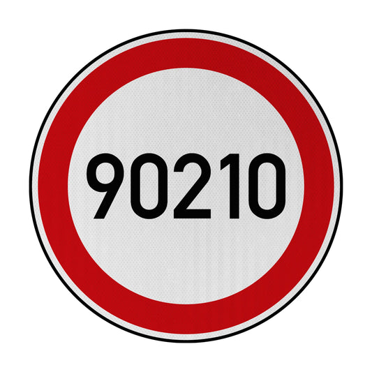 Tempolimit 90210 Streetsign