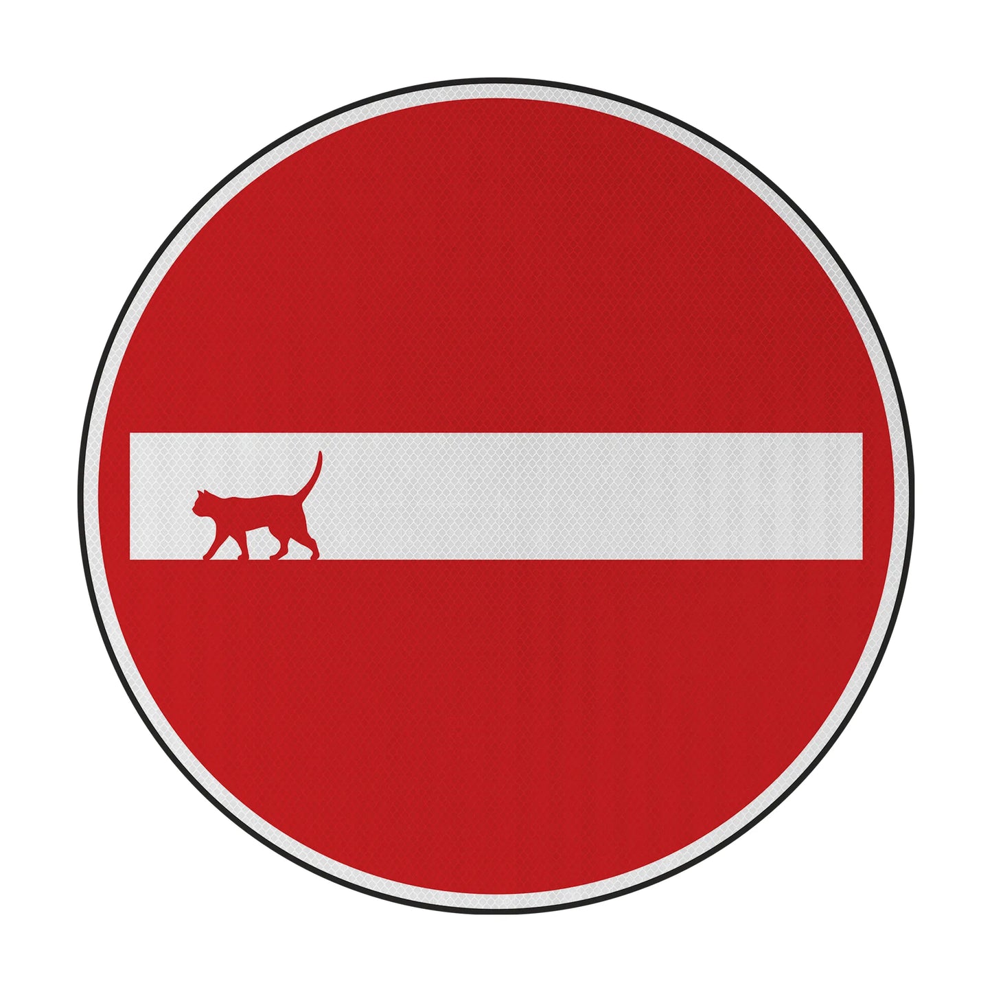 Walking Cat Streetsign